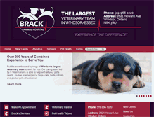 Tablet Screenshot of brackanimalhospital.ca